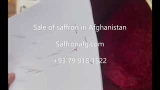 Sale of saffron in Afghanistan زعفران افغانی