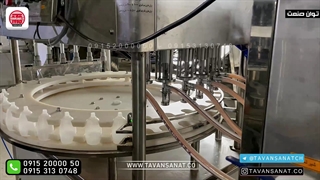 دستگاه پرکن شامپو هتلی | پرکن مایعات غلیظ و رقیق | توان صنعت 09152000050