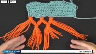 آموزش بافت کلاه و شالگردن-شال و کلاه بافتنی-آموزش بافتنی-الگوی بافت کلاه