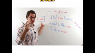 کاربرد in vain