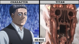 تمام کاراکتر ها و تایتان های حمله به تایتان ها