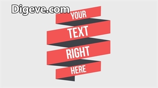 دانلود پروژه آماده افتر افکت : روبان متحرک Animated Flat Ribbon