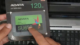 جعبه گشایی ssd ای دیتا SU650 ظرفیت 120 گیگابایت