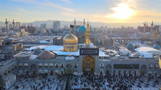 تصاویر هوایی برگزاری دعای ام داوود در حرم مطهر رضوی