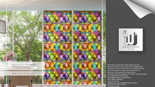 ارائه انواع استیکرهای شیشه ای در شهر دکوراسیون