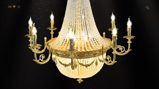 لوستر کلاسیک بسیار زیبای پارس لوستر فراهانی طرح سال