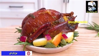 آشپزی مینیاتوری : مرغ شکم پر - موج کره ای