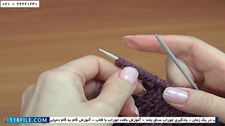 آموزش بافت دستکش و جوراب-بافتنی-قلاب بافی-نحوه بافت کامل جوراب نیم ساق