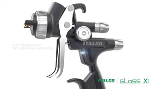 برسب پیستوله رنگ حرفه ای سه تنظیم ایتالکو مدل ITALCO GLOSS 1 HVLP