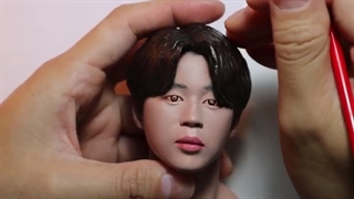 ساخت مجستمه جیمین بی‌تی‌اس