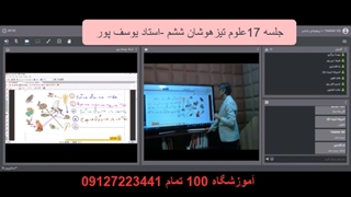 جلسه 17علوم تیزهوشان ششم-آموزشگاه مجازی 100 تمام