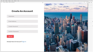 طراحی صفحه login و register  به صورت parallax  با استفاده از برنامه Adobe xd