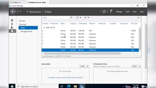 استخر storage pool در ویندوز سرور 2022