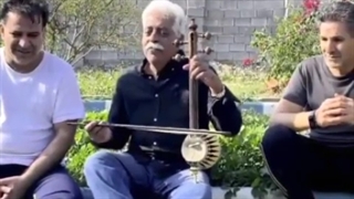 کمانچه آواز زنده عاشقانه لری استاد فرج علیپور منزل افشین چگنی بازیگر شبکه افلاک