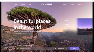 آموزش طراحی صفحه جستجو مناظر طبیعی دنیا با استفاده از Adobe xd