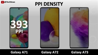 مقایسه 3 گوشی A73، A72 و A71 سامسونگ
