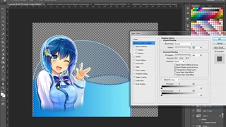 آموزش نورانی کردن دور لایه در فتوشاپ