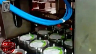 دستگاه پرکن چهار لاین لیوانی 95مخصوص سمنو  | دستگاه پرکن لیوانی مخصوص مواد غلیظ | دستگاه پرکن اتومات ظروف لیوانی | 09152000050