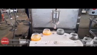 دستگاه پرکن عسل توان صنعت | دستگاه پرکن خطی عسل | دستگاه پرکن پیستونی | دستگاه پرکن مواد غلیظ | 09152000050