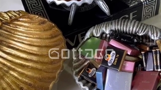 ست سه تایی شکلات خوری پلی رزین مدل صدف