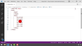 تگ های تیتر در HTML