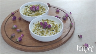فرنی نشاسته ذرت و آرد برنج