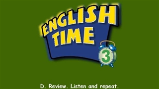 English Time 3 Race 2 Unit 8 Conversation Time D