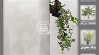 حلقه آویزی اطلسی بنفش