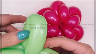 آموزش بادکنک آرایی گل