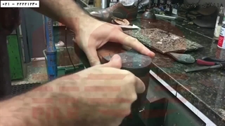 دوخت کیف و کفش چرم- آموزش چرم دوزی-بازسازی کفش آلن