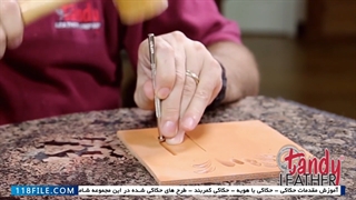 آموزش حکاکی روی چرم - ابزار حکاکی روی چرم -ایجاد خطوط حاشیه