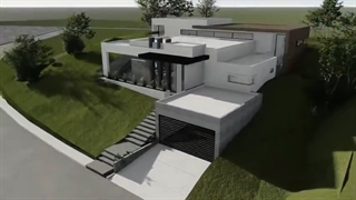 طراحی ویلا در شیب