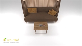 تیزر چیدمان متناسب با رنگ قهوه ای شهر فرش