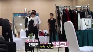 برنامه All about super junior قسمت 2 با زیرنویس فارسی چسبیده