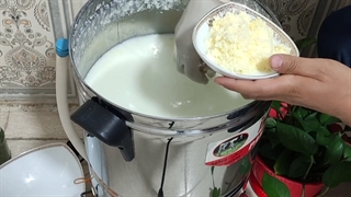 طرز تهیه دوغ خانگی با کره گیر استیل