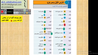 تدریس صفحه10عربی هفتم