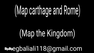 Map carthage and Rome,