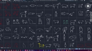 دانلود رایگان آبجکت دوبعدی اتوکد حیوان | +100 آبجکت حرفه ای
