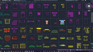 دانلود رایگان آبجکت دوبعدی اتوکد تخت | 100 آبجکت حرفه ای