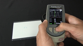 نحوه اندازه گیری ضخامت رنگ روی چوب، پلاستیک، بتن دفلسکو PosiTector 200