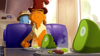 تخم مرغ های سبز و ژامبون