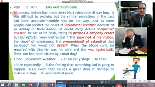 1٬100 واژه ، هفته دهم روز اول