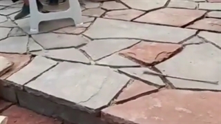 سنگ لاشه کف باغ ۶