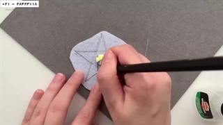 آموزش جواهر دوزی- آموزش آنلاین جواهر دوزی -آموزش سنجاق طرح ستاره