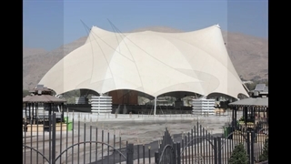 زیباترین سقف خیمه ای رستوران-سقف خیمه ای باغ رستوران