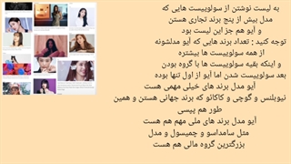 آیو به عنوان مدل بیشترین برند ها انتخاب شد