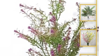 بوته گل مصنوعی بنفش