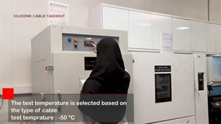 آزمون خمش کابل جرقه های ولتاژ در دمای پایین جهت بررسی انعطاف کابل