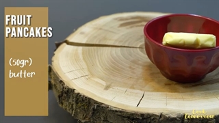 لسیت مواد اولیه پنکیک میوه ای