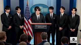 آپدیت توییتر ABC News Politics از بی‌تی‌اس در کاخ سفید.